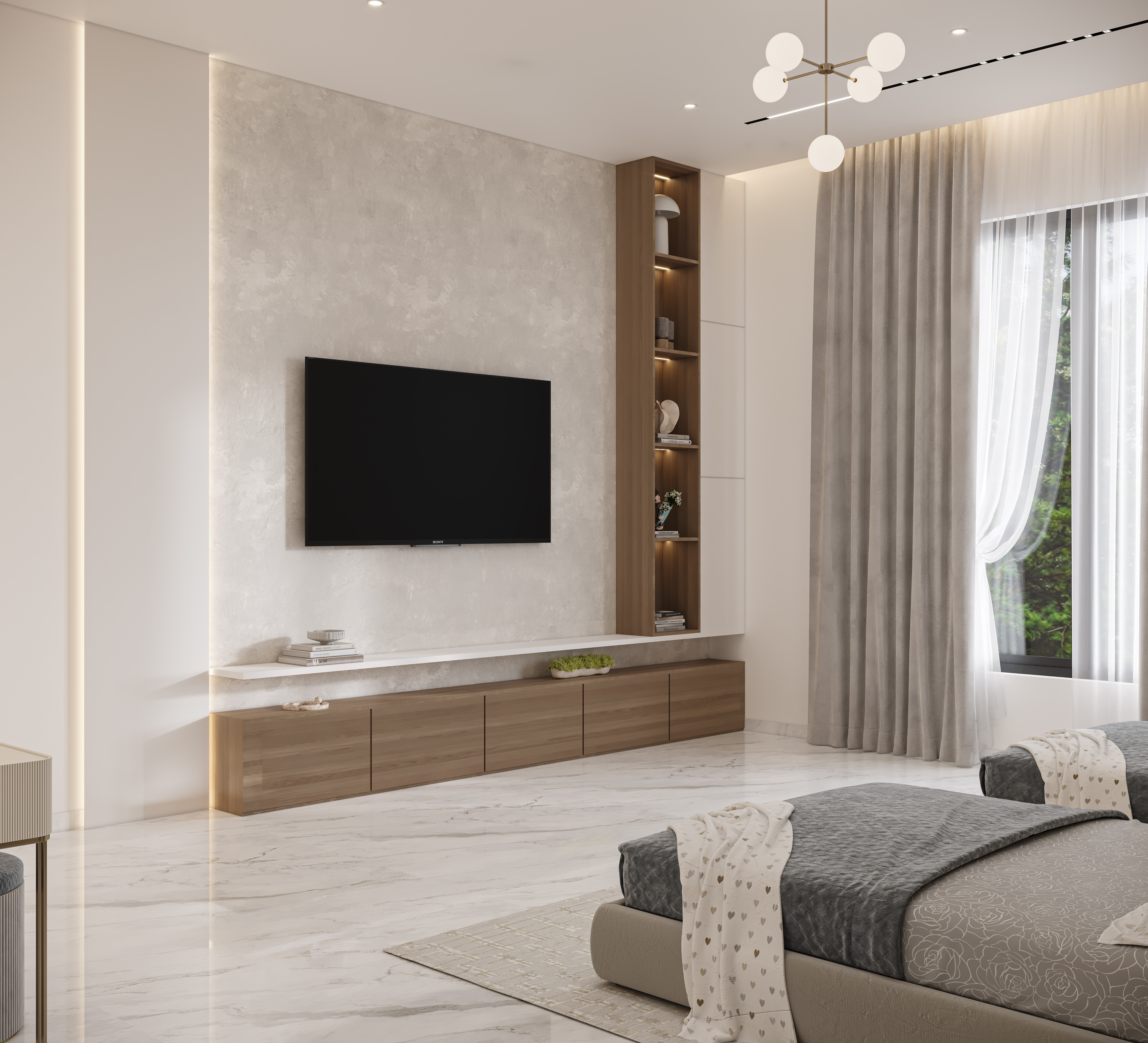 Twins Bedroom And Tv unit-2