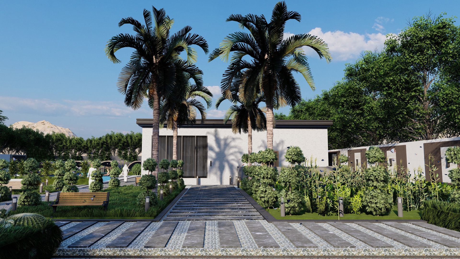 Saudi Arabia Villa Landscape Design-23