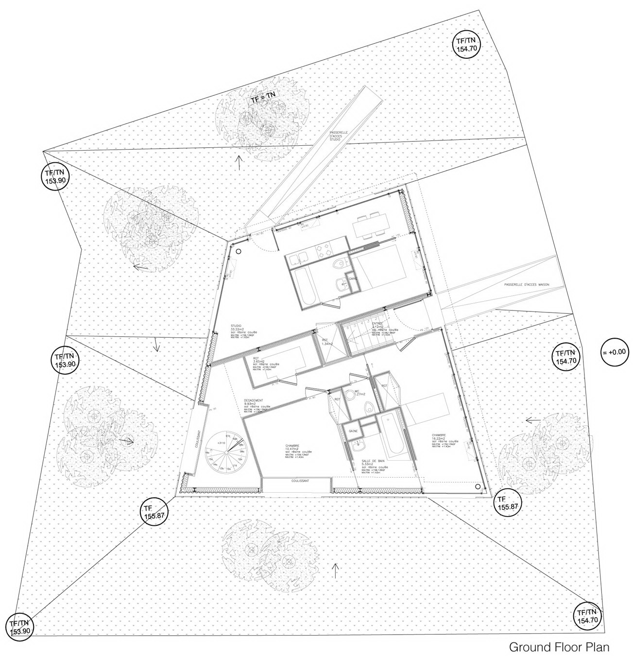 法国蒂永维尔玻璃木板住宅-39