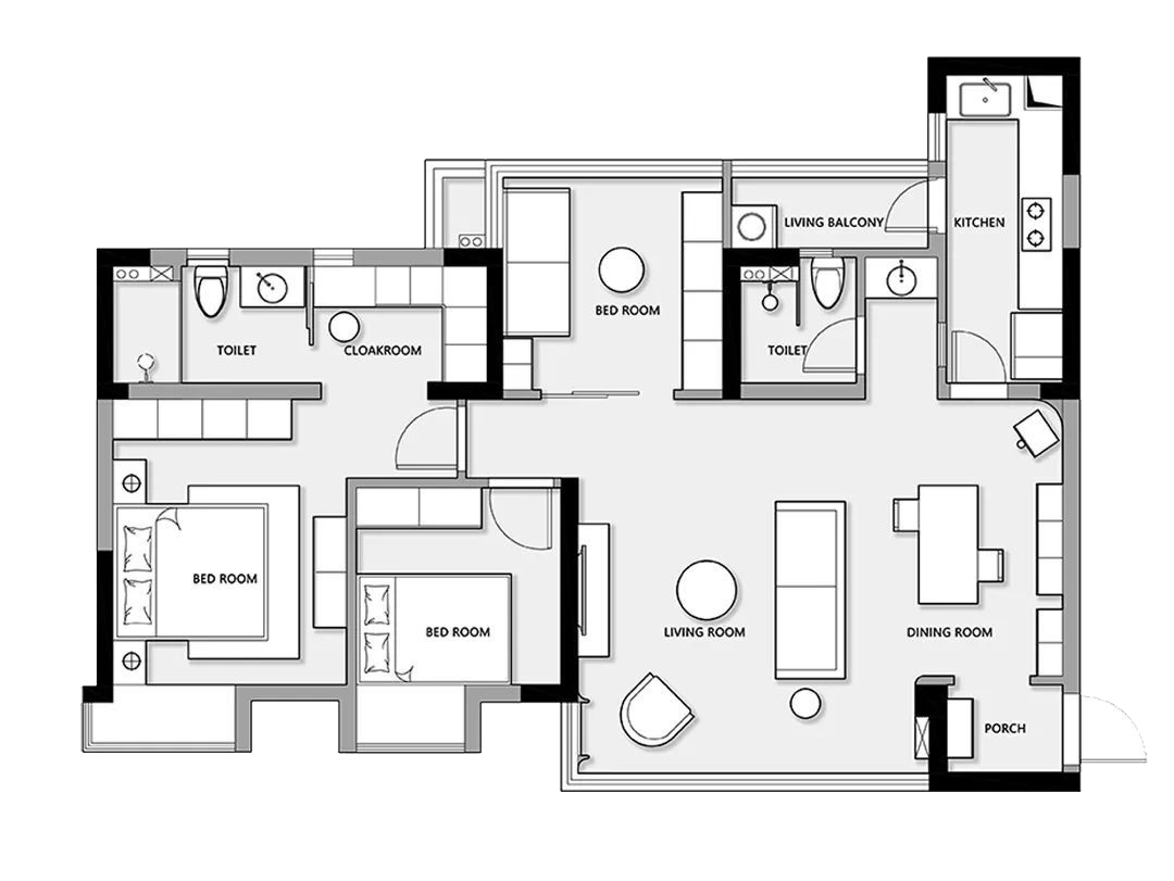 95㎡法式三居室，温馨治愈 | 观白设计-66