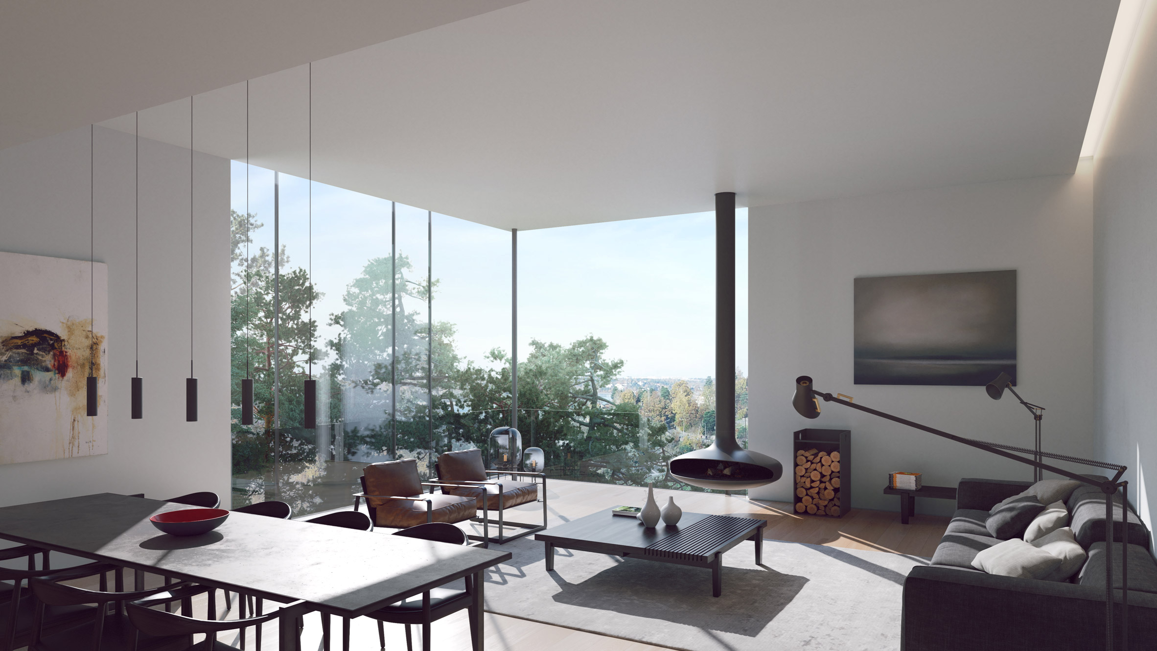 Ström Architects reveals hyper-realistic renderings for pair of Swedish island villas-14