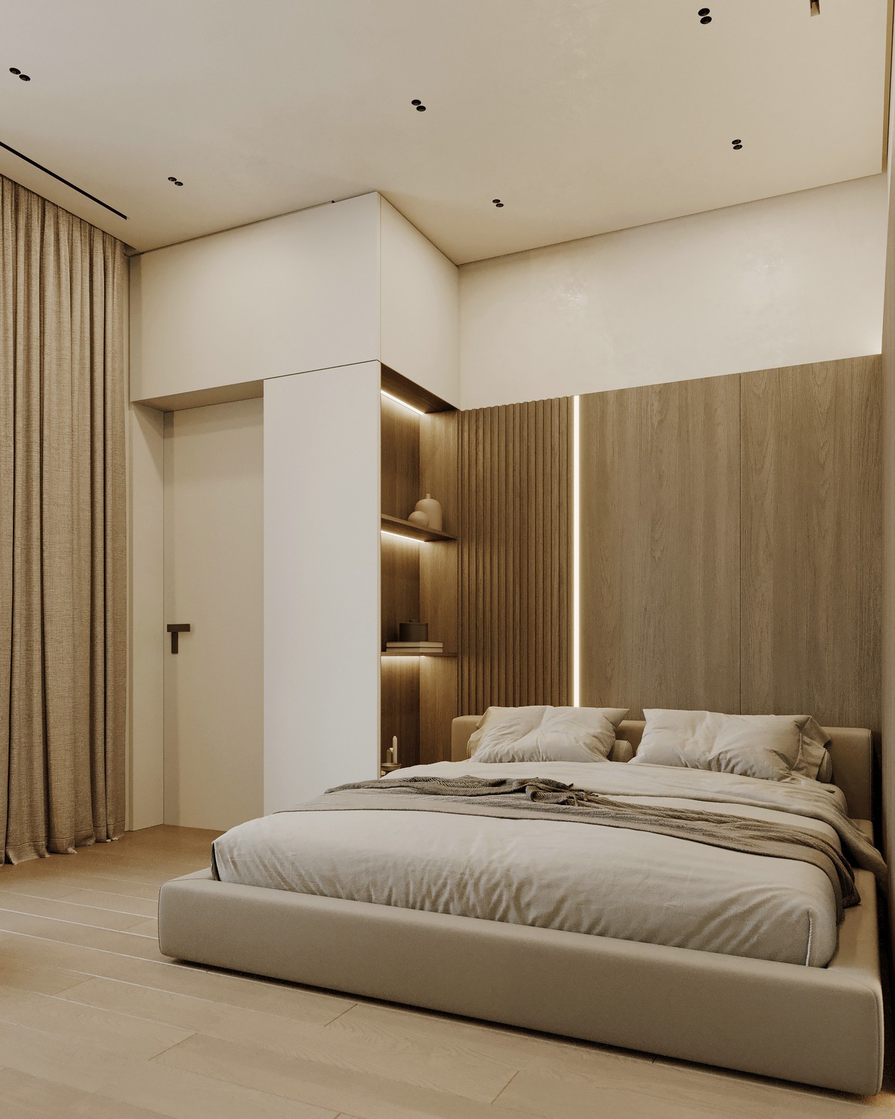 100㎡简约风住宅设计-24