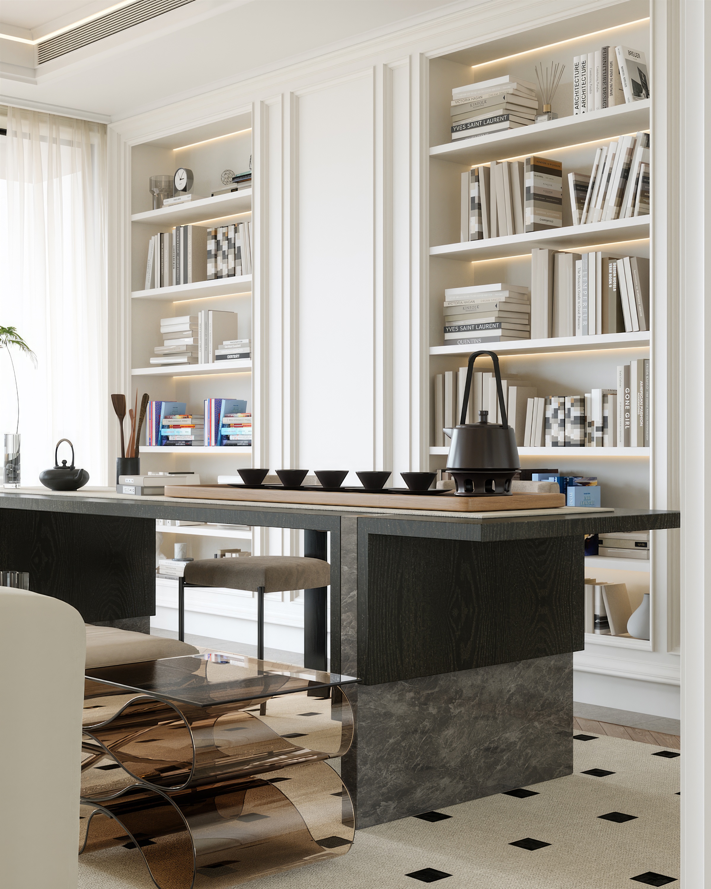 清馨美式客厅-11