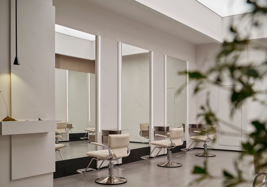 现代中古风理发店丨中国杭州丨尔景空间设计-2