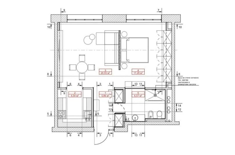 56㎡小公寓设计-4