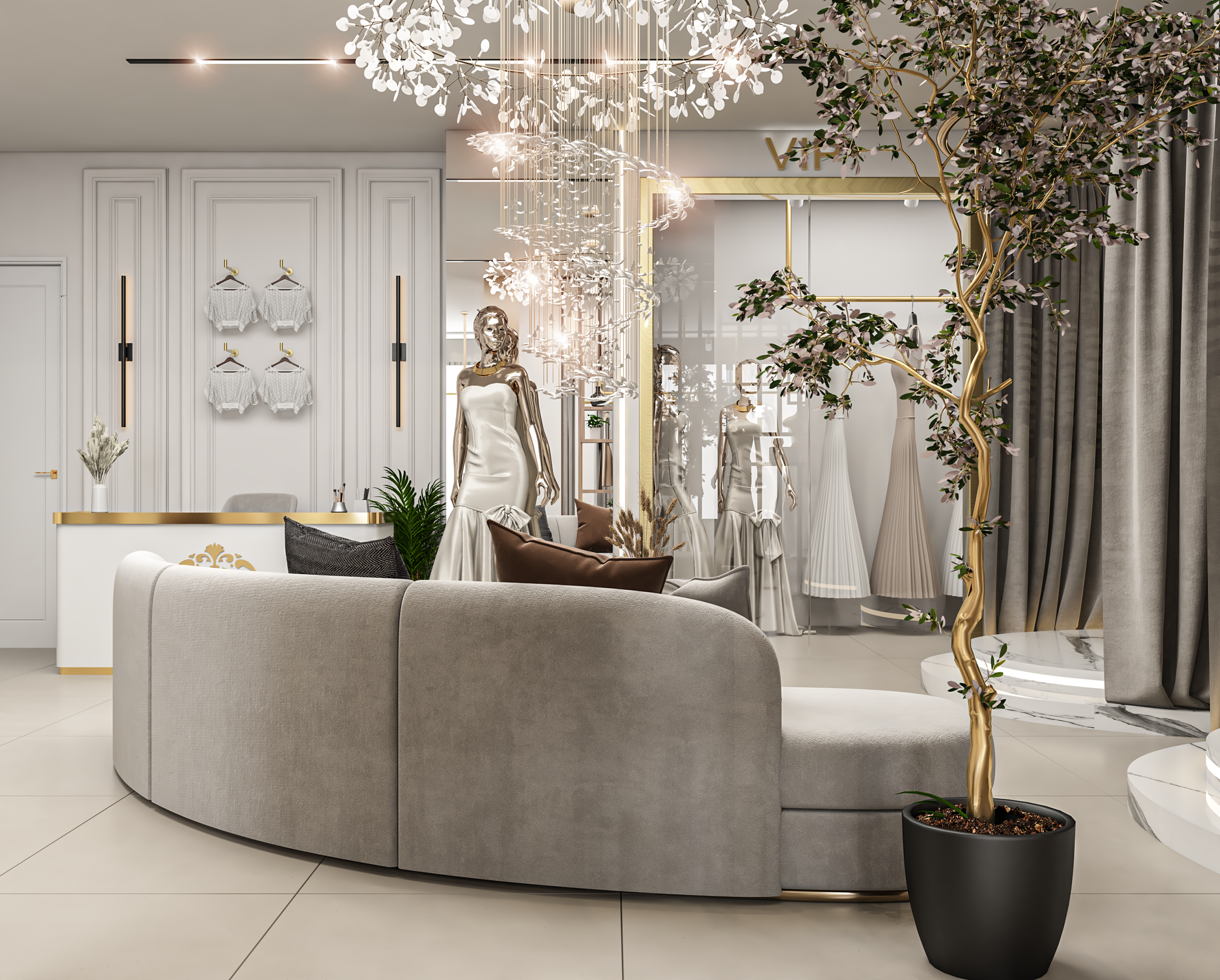 BAYAN Beauty Lounge 新娘婚礼店设计丨约旦扎尔卡-11