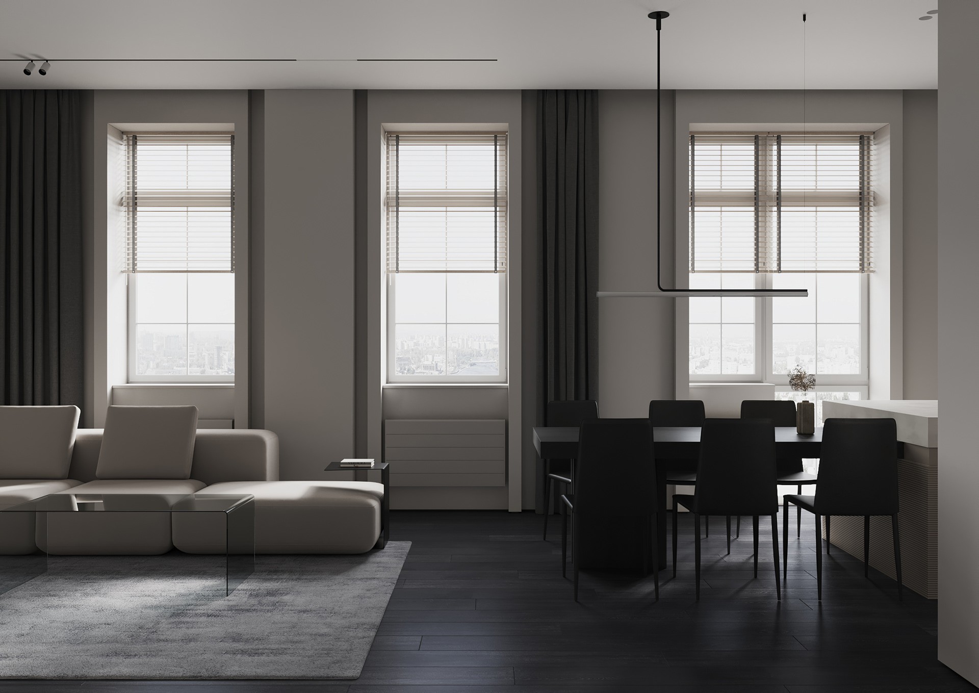 130平米极简风住宅设计 超有气质-3