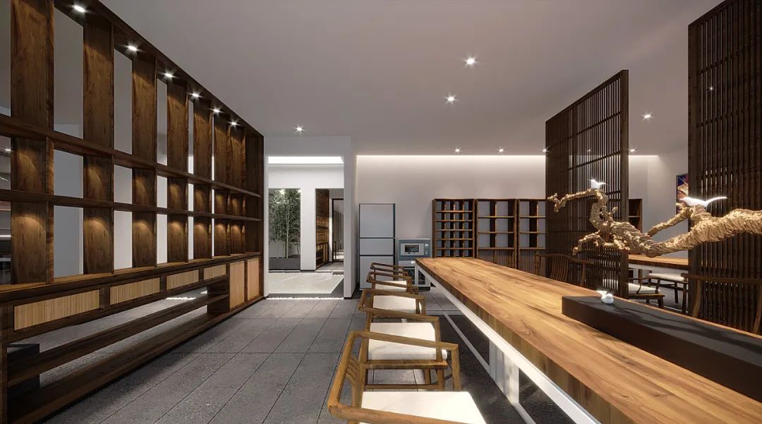 贵州茶文化办公室——马可波罗瓷砖打造的茶香空间-13