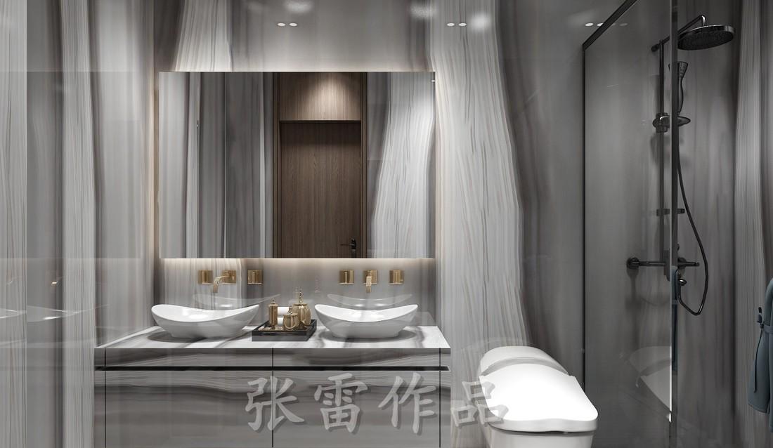 
万科班芙花园430平轻奢极简风格 -1