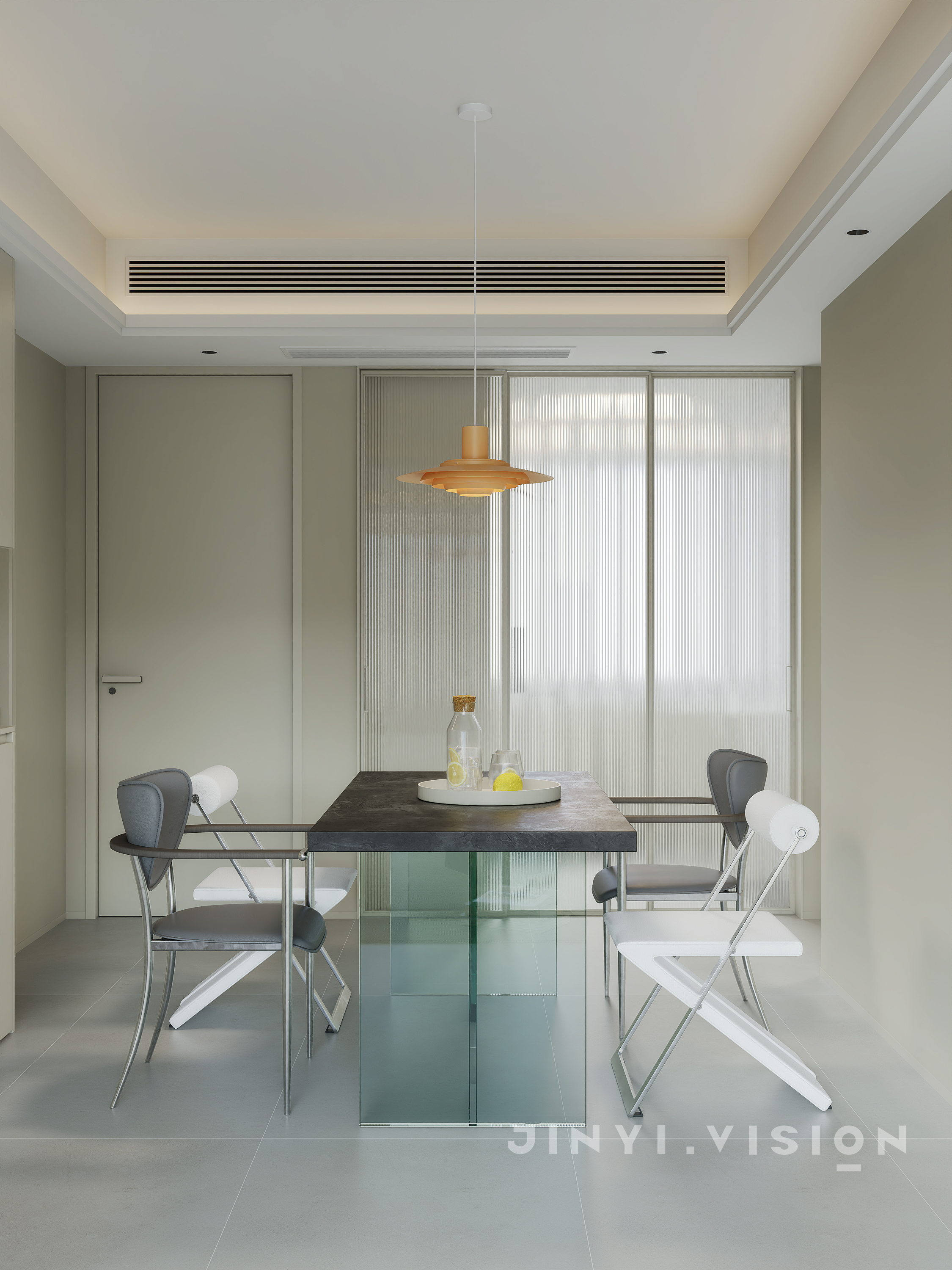 浅调奶油现代风，把松弛感搬进家里-4