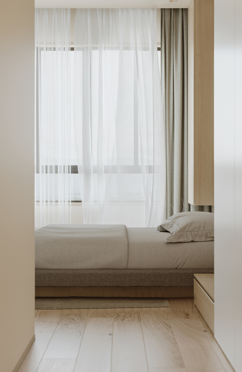 日系原木风家装效果图-1