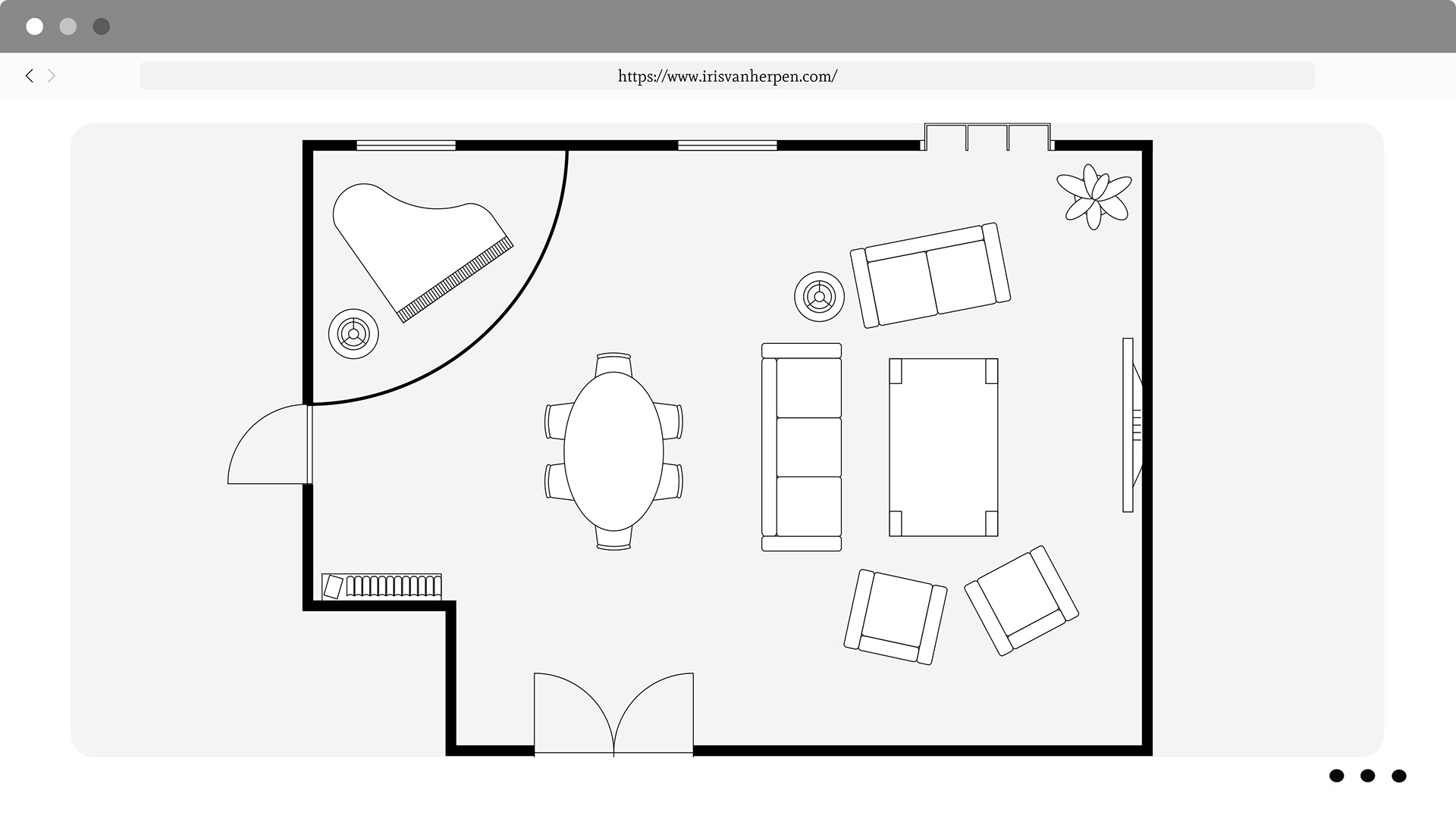 Iris Van Herpen 风格客厅设计-5