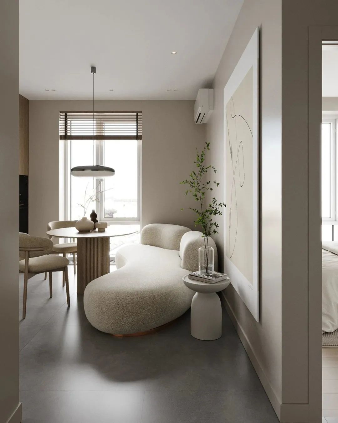 90㎡极简风住宅设计丨大树装饰-6