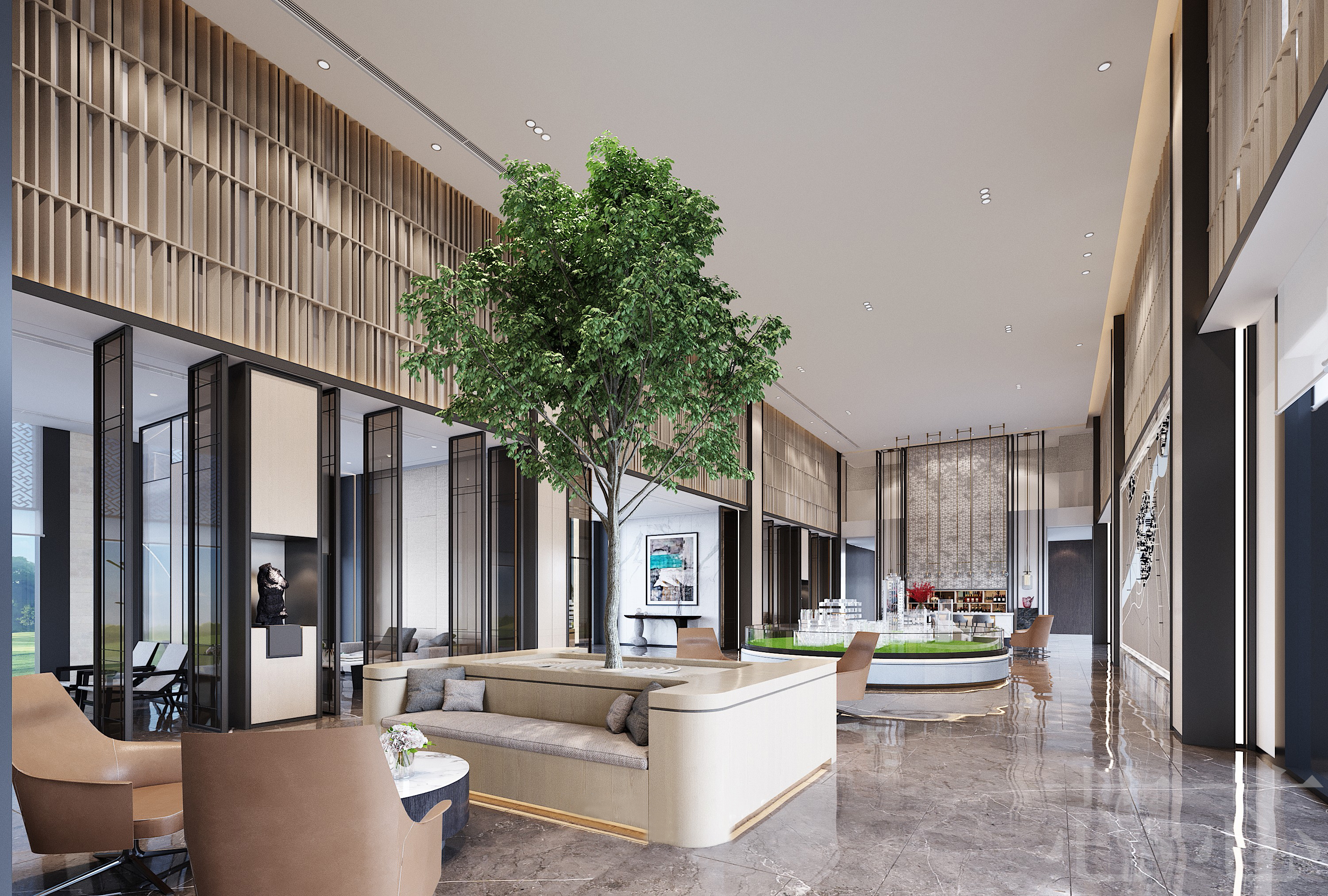 高科技售楼处设计丨知名设计师-5