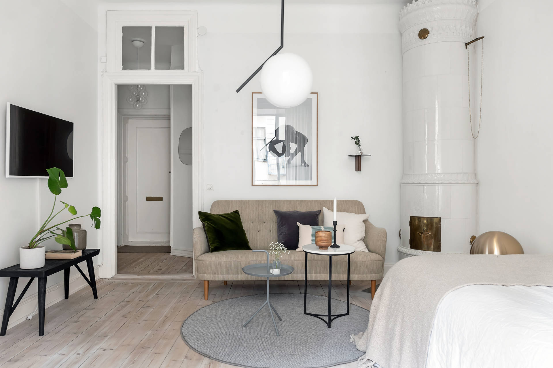 瑞典 34 平米迷人空气小公寓-7