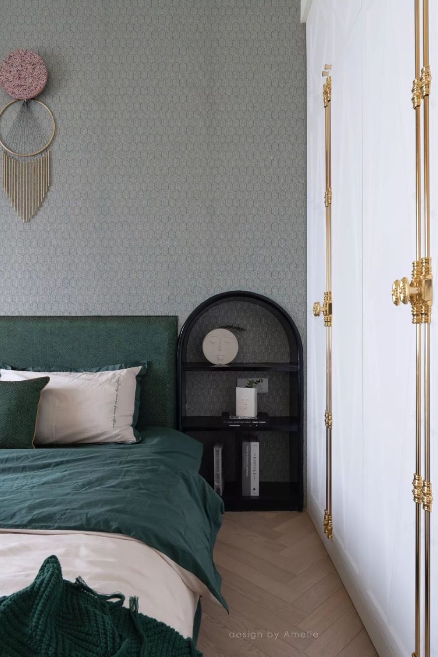 88㎡武汉住宅 | 红配绿温暖空间,以人为本的设计理念-65