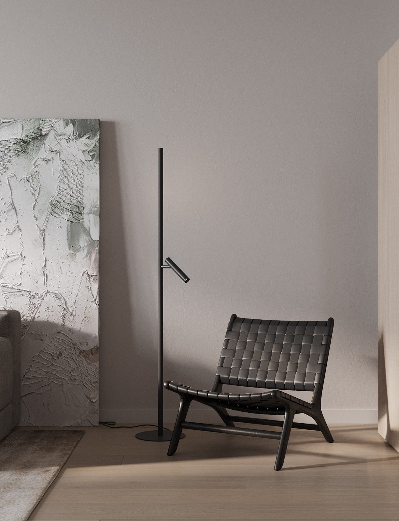 81㎡原木与灰 让简约更有格调！-5