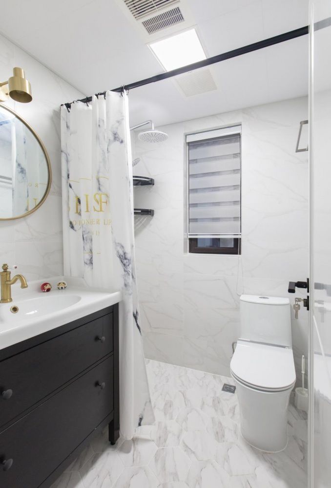 小卫浴空间装修宝典,让 3-6㎡的浴室焕然一新-23