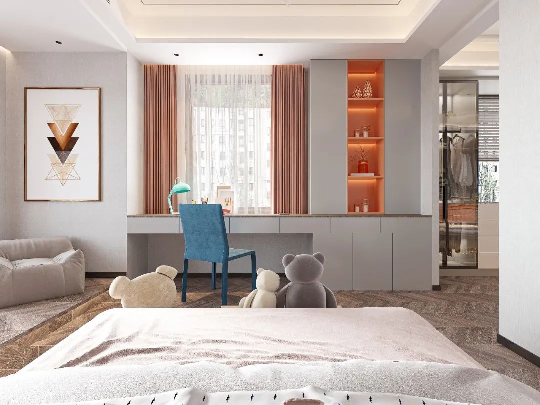 【一鸣设计案例 】918m²别墅大变身，用新中式焕发空间魅力，打造专属空间！-74