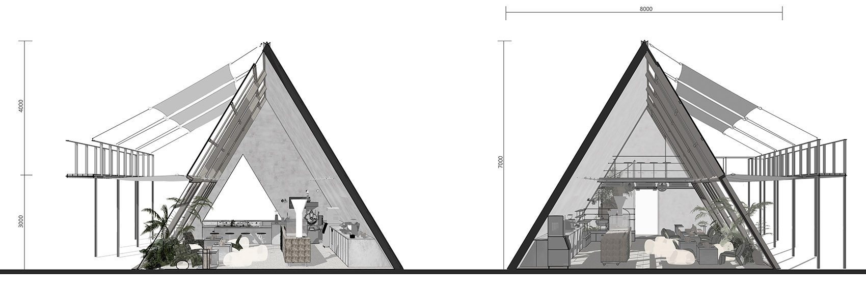 之仓咖啡厅丨中国西安丨MOS木石设计-70