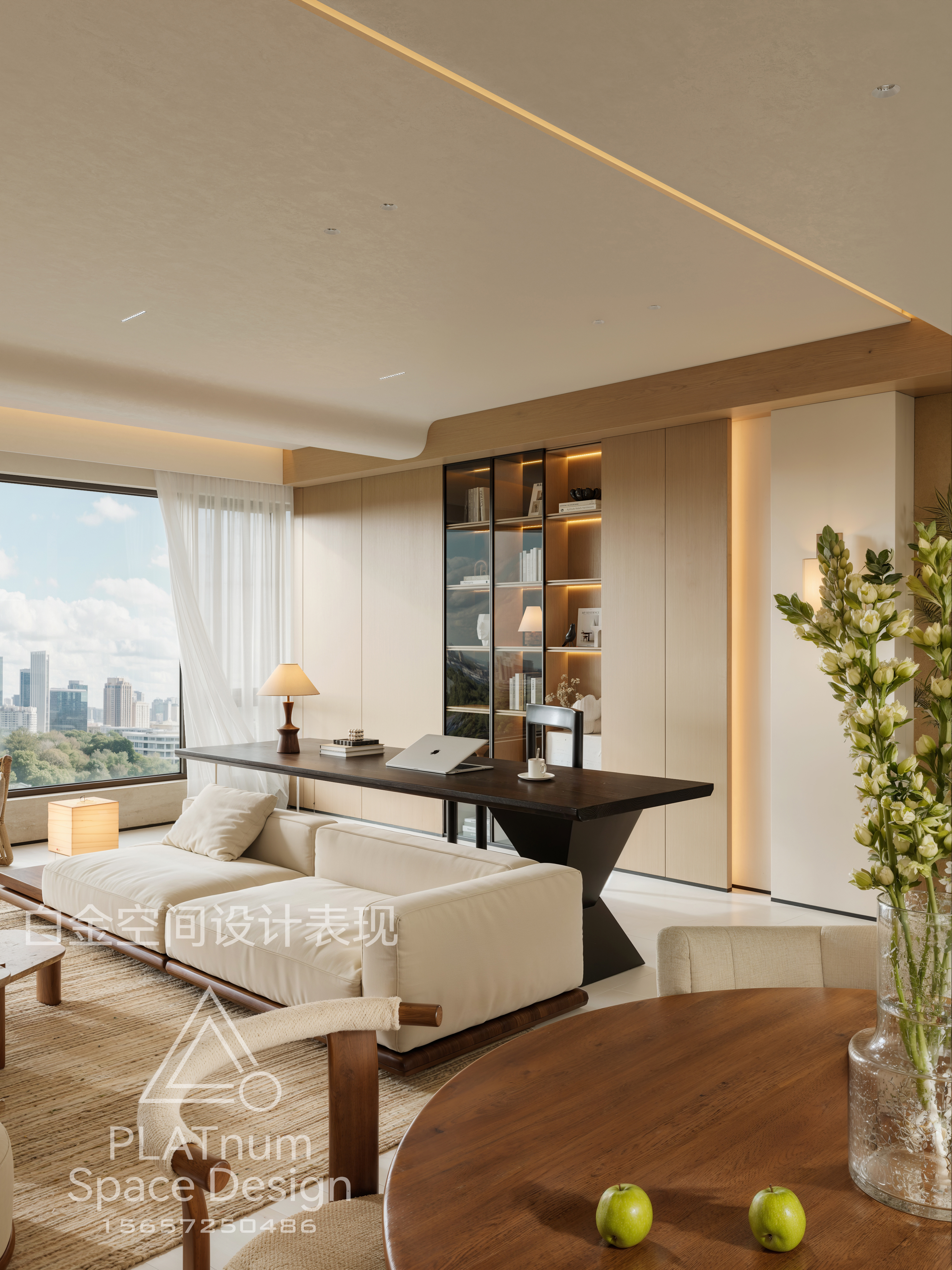 原木风设计 原木风客厅-7