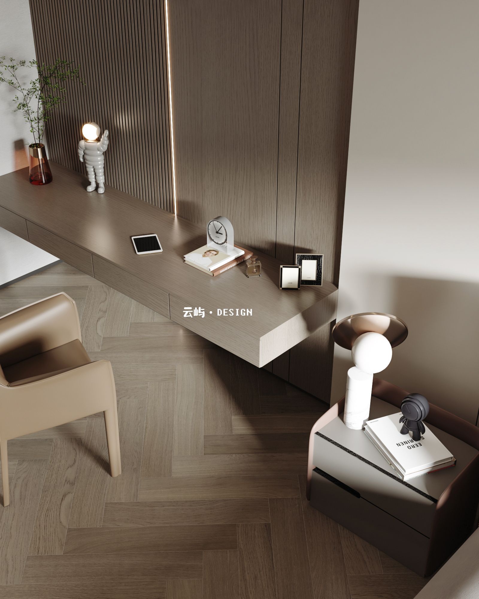 现代轻奢大平层,美式合集-19