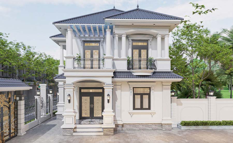 35套二层坡顶别墅设计方案丨NEOHouse vn-24