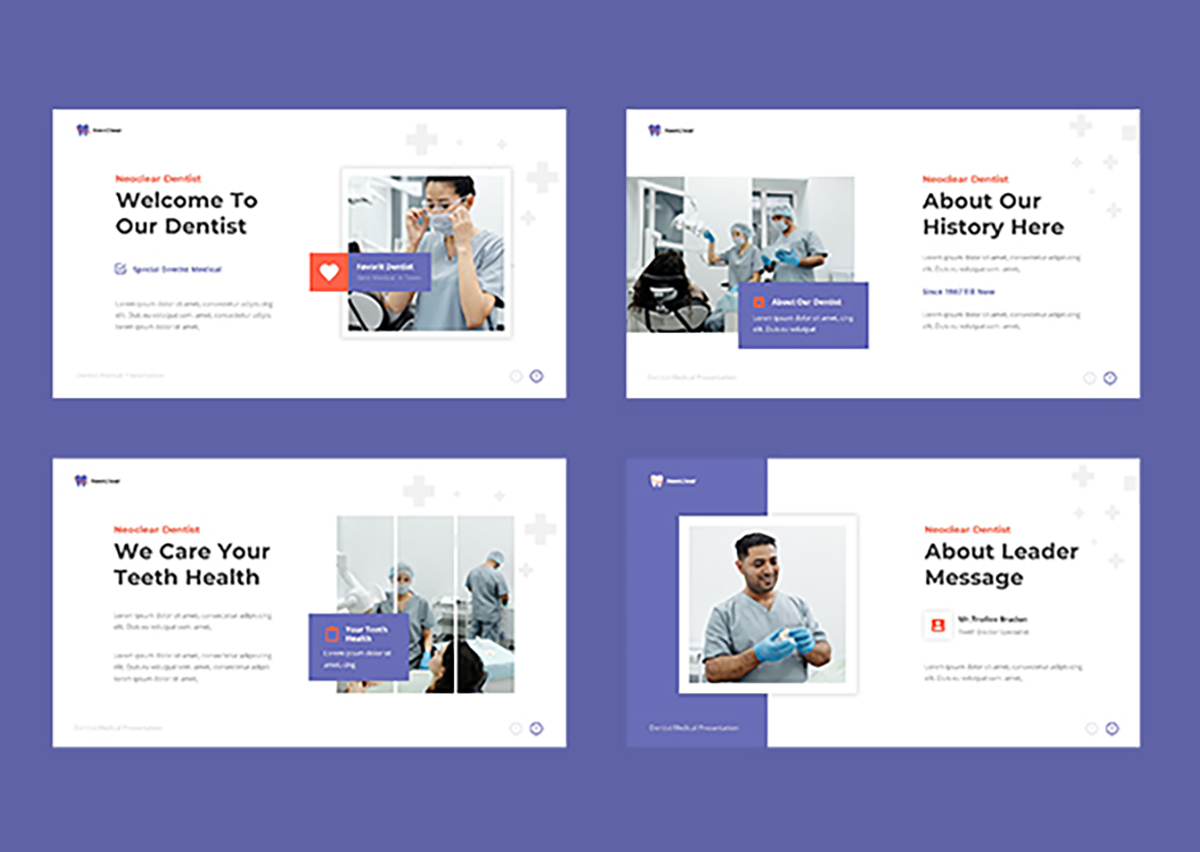 牙医医疗演示模板-4