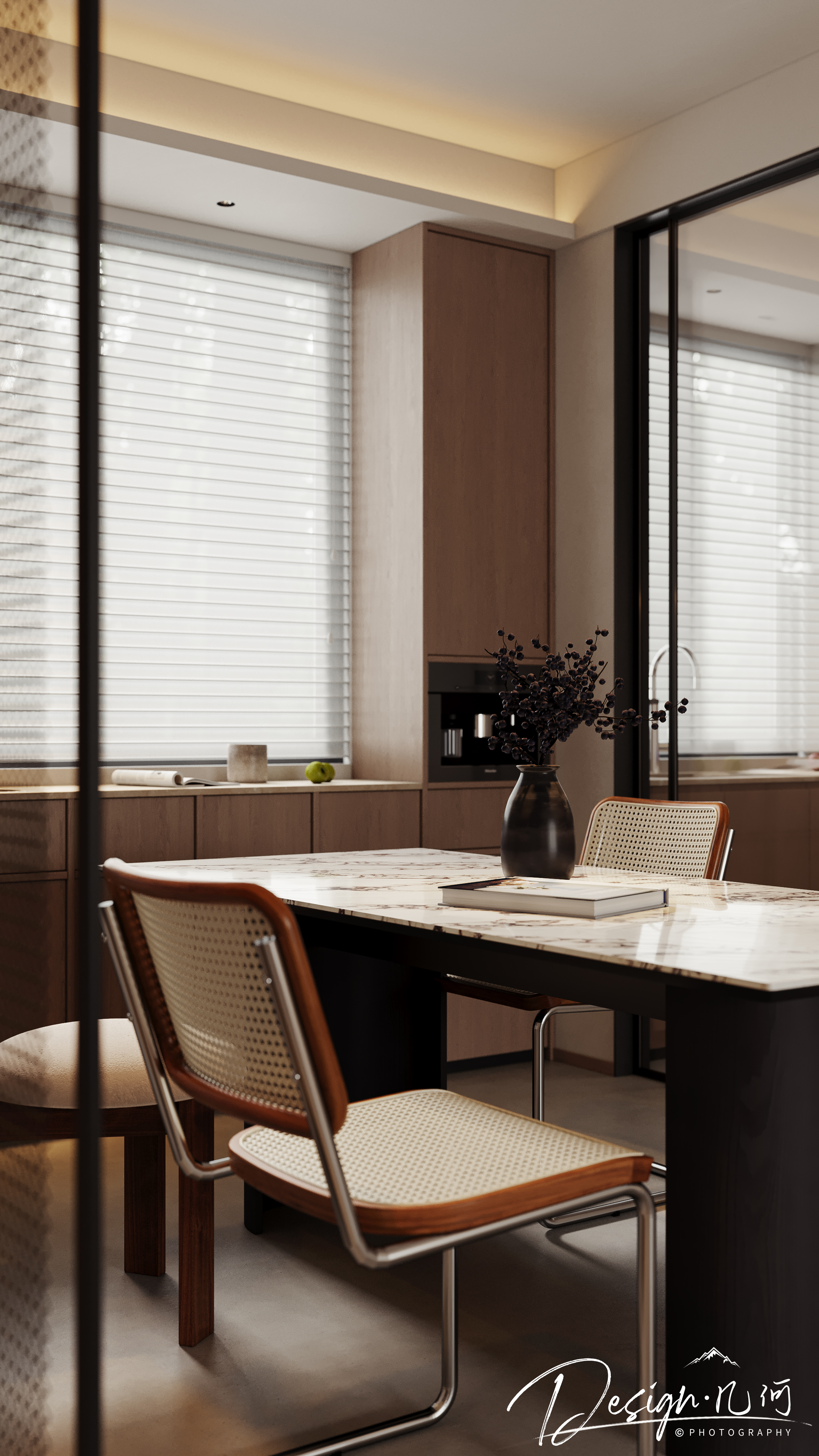 几何空间视觉表现 | 百悦府中古风客餐厅-14