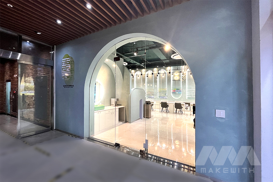 江南美甲店室内设计丨韩国首尔丨MAKEWITH-8