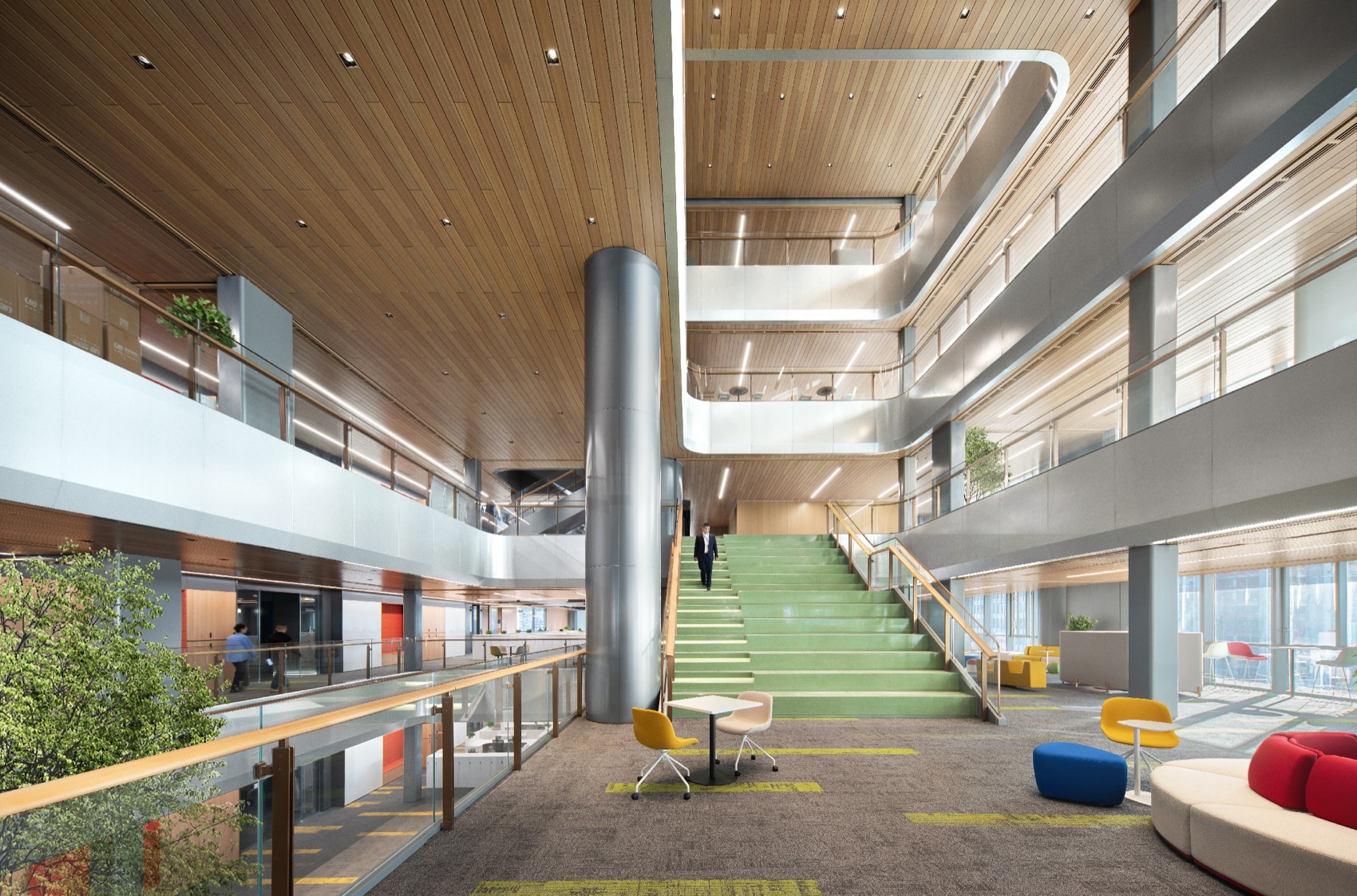 深圳前海微众银行总部大厦丨中国深圳丨室内J&A杰恩设计,机电BPS博普森,建筑美国SOM建筑事务所-21