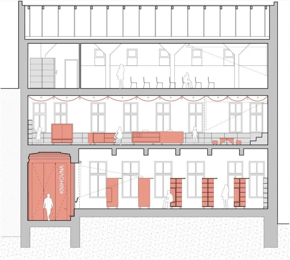 Červený Kostelec图书馆翻新项目丨PAPUNDEKL ARCHITEKTI-73