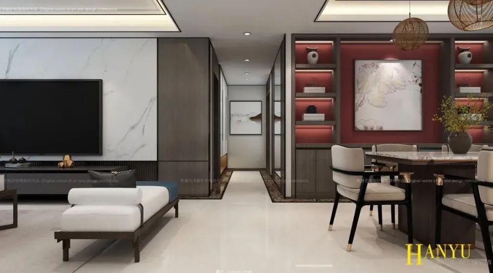 沈阳中海和悦府新中式雅园丨中国沈阳丨TDD+e 乾唐设计-20