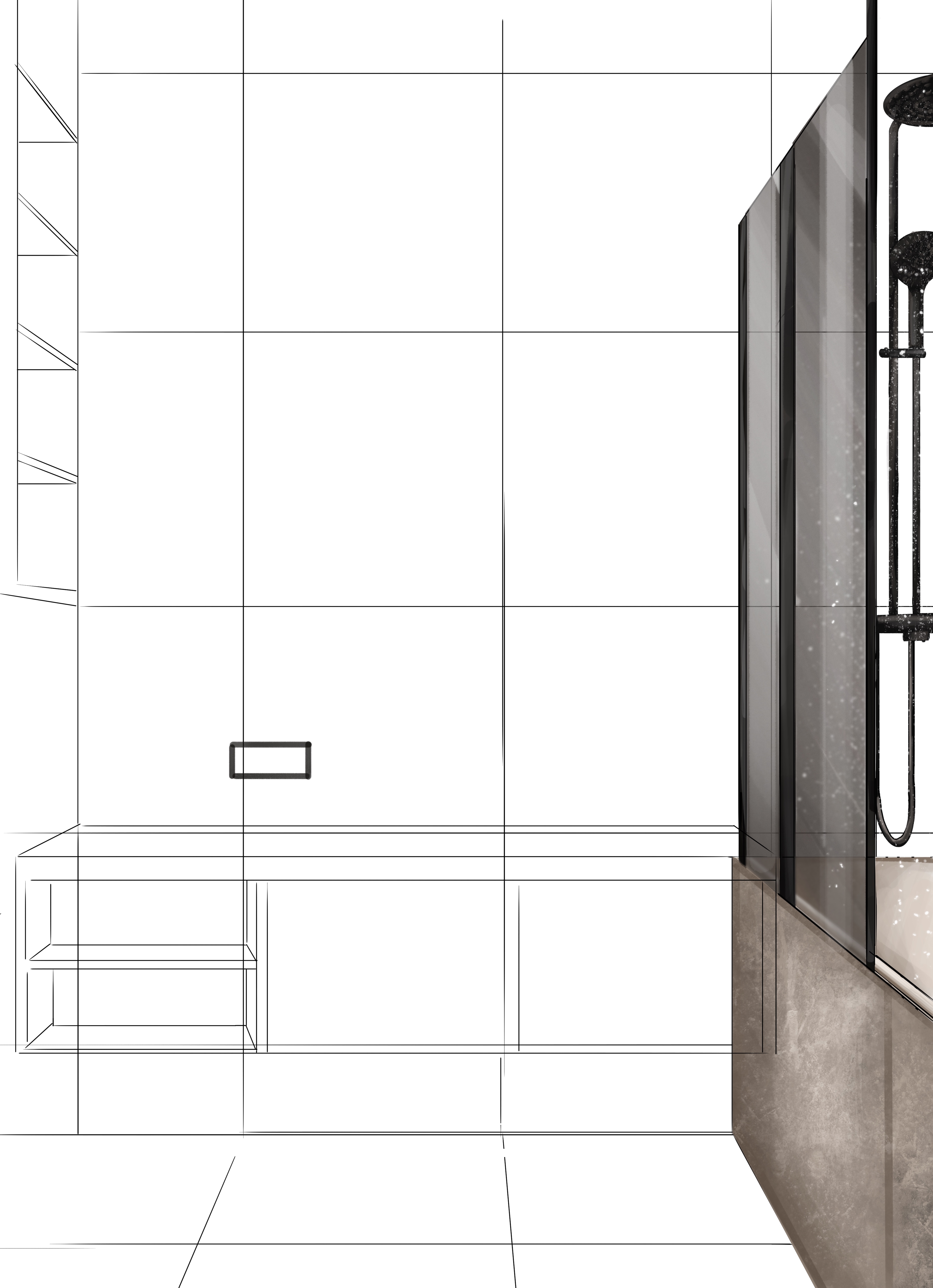 Interior sketch. Design project.Archisketch-1