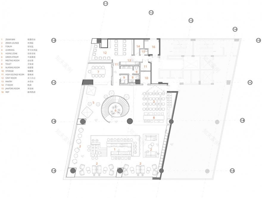 极氪中心·成都太古里 | 科技金属与竹景共生的都市会客厅-59