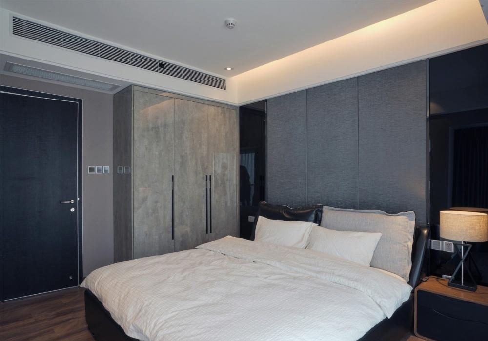 广州 180m²黑白灰原木色简约风格定制案例解读-15