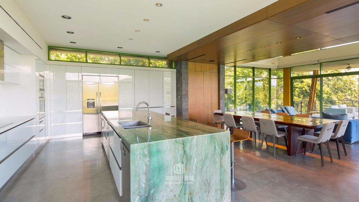 在丛林中热带现代豪华住宅-14