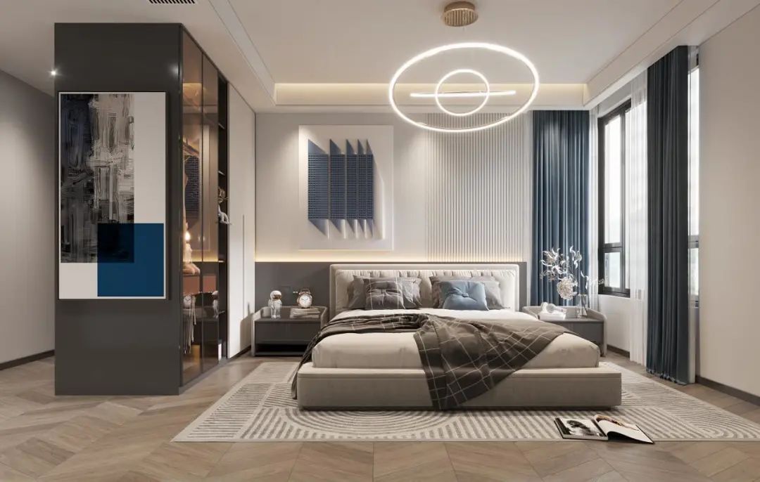 现代简约舒适住宅丨卢丹设计师-10