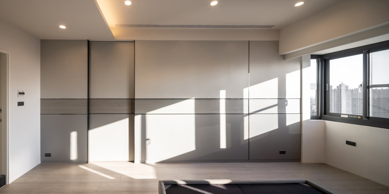 25年民權路大樓老屋翻新 現代簡約式治癒淺灰宅丨藝瓦高雄室內空間設計-2