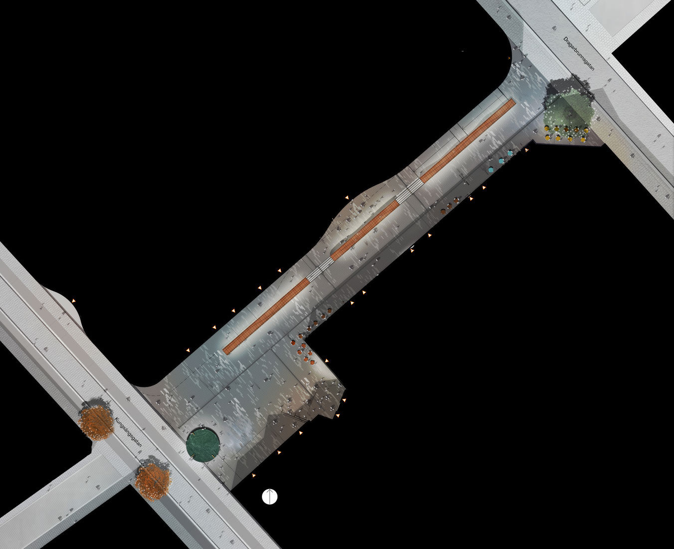 瑞典乌普萨拉市 Forumtorget 广场公共“沙发”设计丨White Arkitekter-2