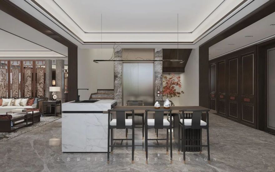 华西城上舍设计新中式别墅-14