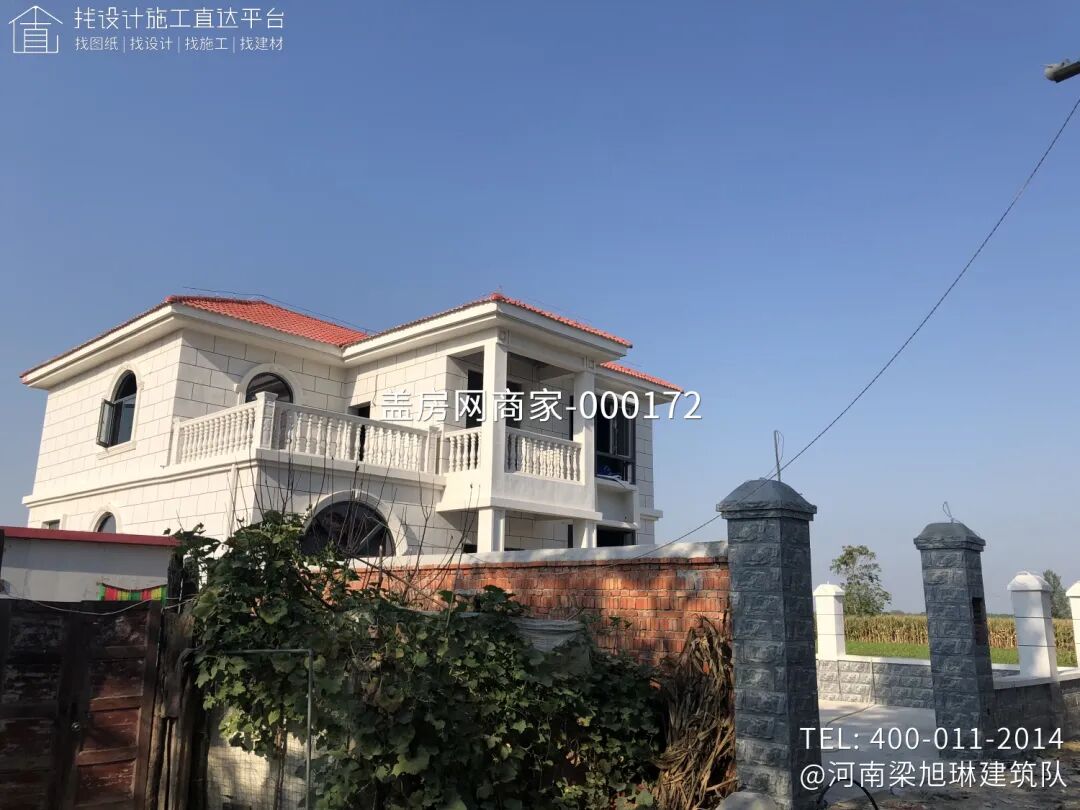 【施工队案例】河南安阳滑县二层欧式别墅施工-18