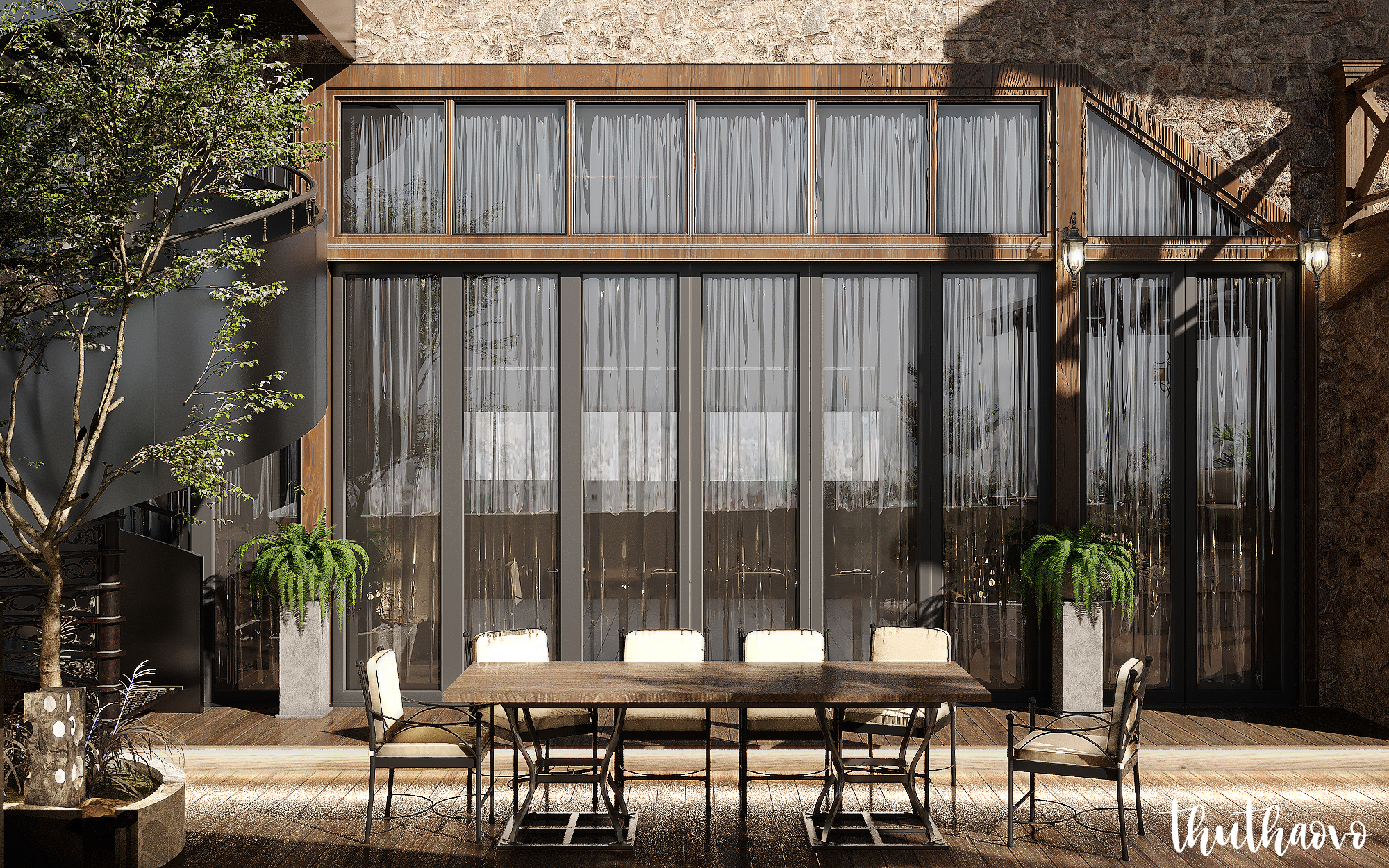 "RUM" ROOFTOP GARDEN RETREAT RUSTIC STYLE-12