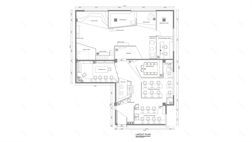 【原创】杜贝设计作品--CHENDINGDING STUDIO 办公空间/ 一场“性冷淡"游戏-16