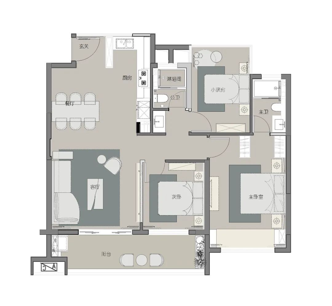 九铭云府 111A 户型 | 自然之居,质感生活-43