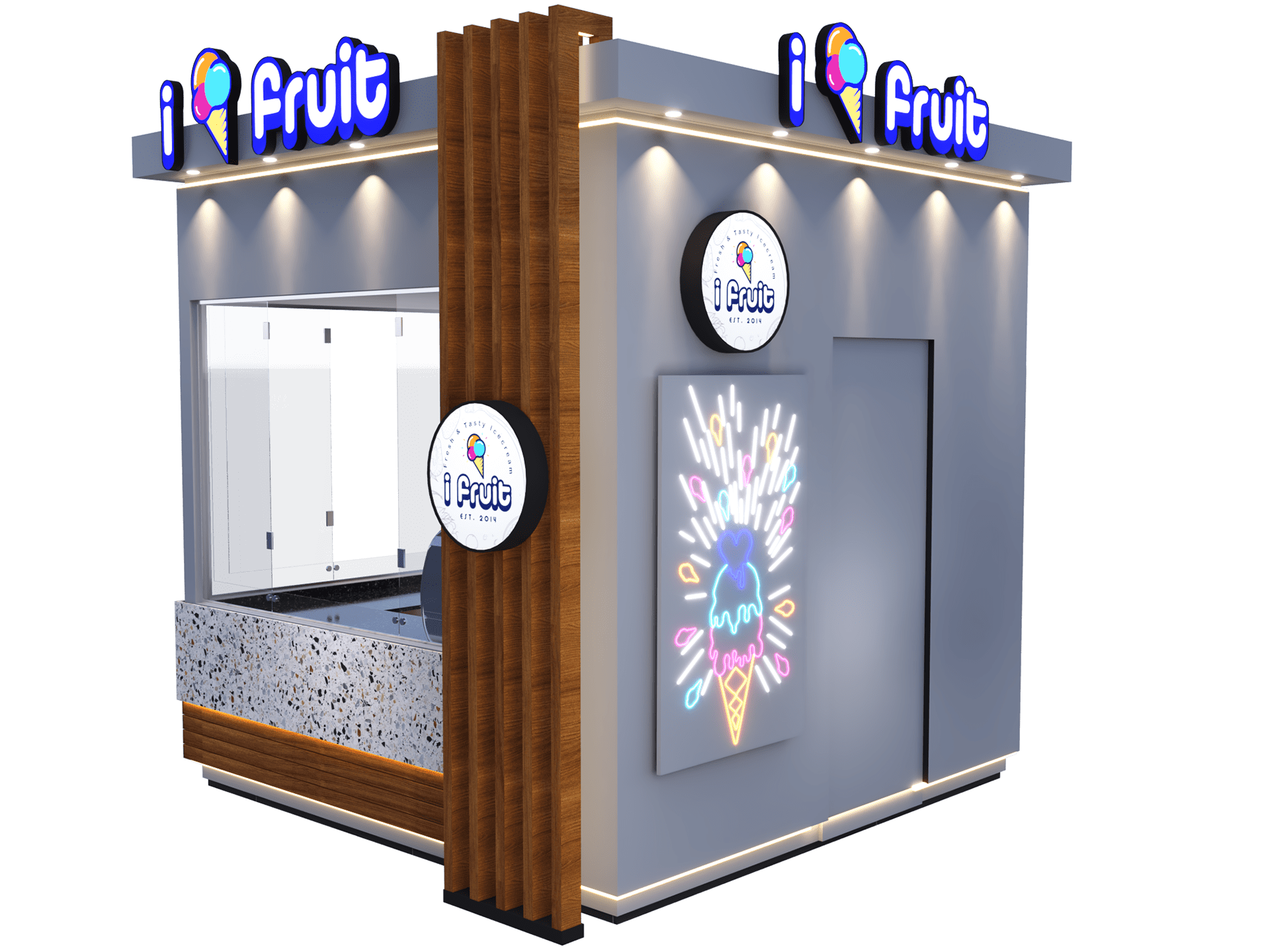 i Fruit Ice cream Kiosk 3x3-6