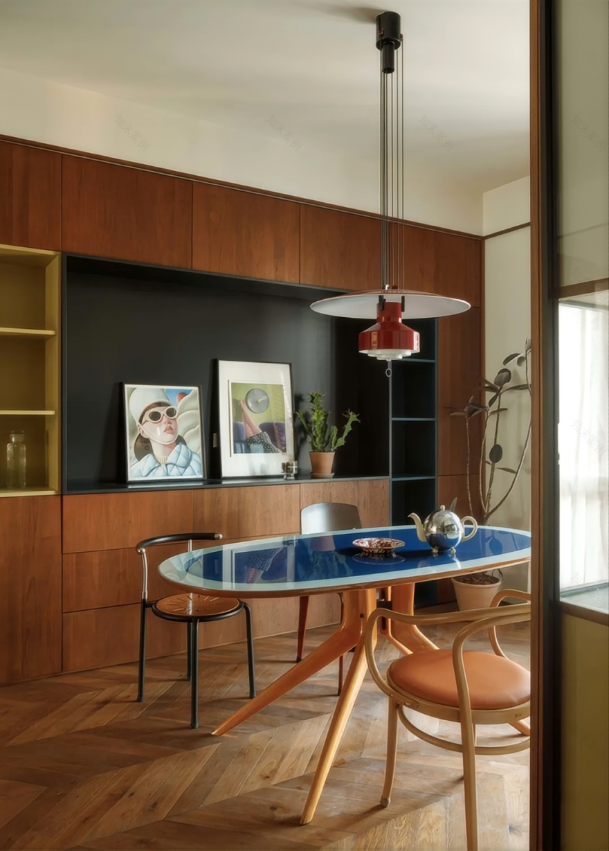 臻溪空间设计|中古加点色彩,形色兼备,丰盈有趣!丨中国上海-64