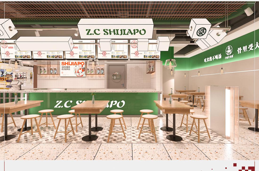 上海新派米线店·商场店铺空间-2