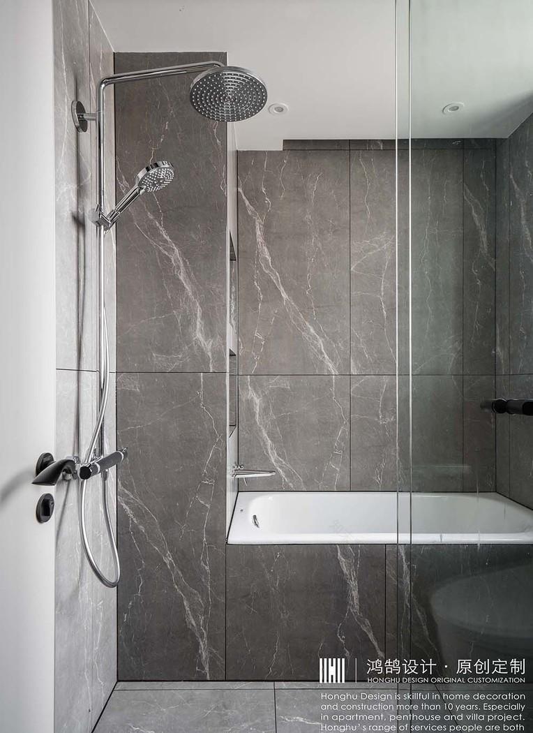 鸿鹄设计上海 100㎡现代轻工业风,温馨明亮空间解读-24