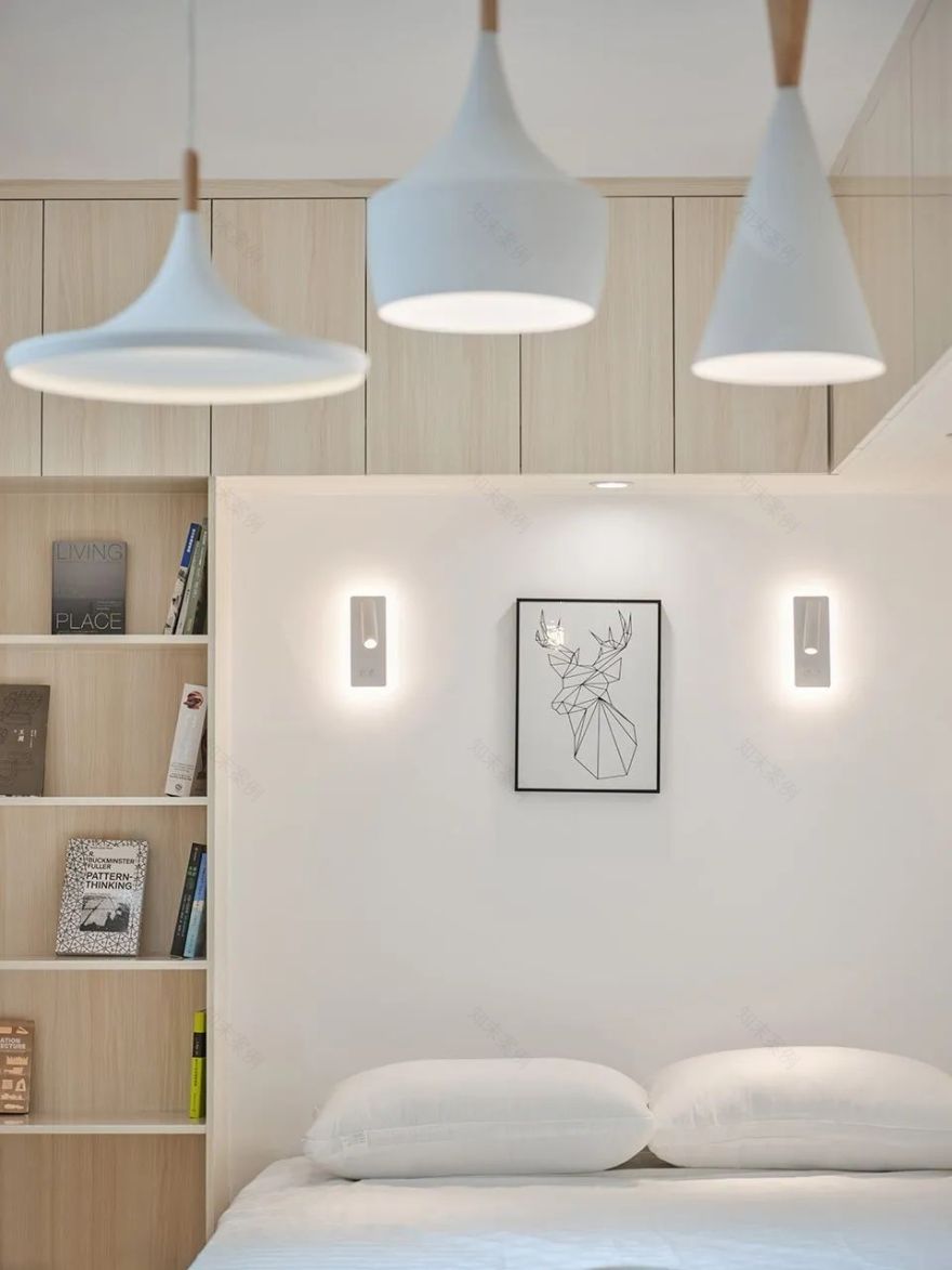 34㎡迷你小宅,斜线切出来的静谧原木居室!-69